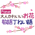 Popup!大人かわいいお花-敬語・丁寧語
