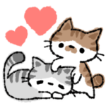 愛を伝える猫コハマ&コエリスタンプ