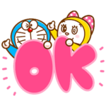 ドラえもん うごくデカ文字スタンプ
