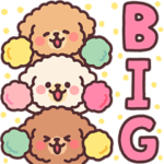 ふわふわもこもこトイプードルBigスタンプ