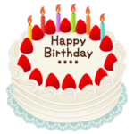 名前が入る★誕生日ケーキスタンプ