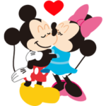 ディズニー　ラブラブカップル