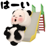 毎日使える～飛び出すパンダタオル