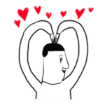 横顔凡人スタンプ