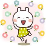 うさぎの大人可愛いスタンプ♥日常♥