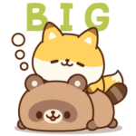 キュートなたぬきときつね