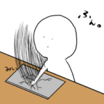 無表情に反応するスタンプ６