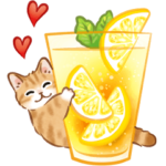 夏☆猫たちのスタンプ