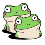 ふたごのカエル