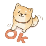 毎日使える♪可愛い柴犬スタンプ