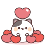 動く♪感情豊かなくろぶちにゃんこ