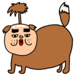 riekimの犬のスタンプ。