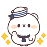 動く♪シロクマくんの夏スタンプ