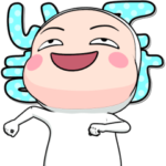 全身タイツちゃん。でか文字ポップアップ