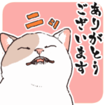 喋るねこ　動くスタンプ