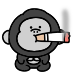 シュールなミニゴリラ