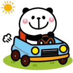 動く！パンダさんのスタンプ（毎日使える）