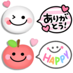 カラフル吹き出し♡プックリかわいい