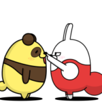 動く 擦れうさぎ32