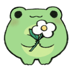 丸いカエルとお友達