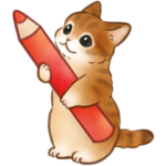 写真に貼れる☆猫たちのスタンプ