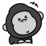 シュールなミニゴリラ