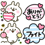 カラフル吹き出し♡毎日うさぎ