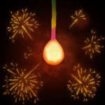 線香花火エフェクトスタンプ