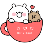 ▶︎ぷにぷに動く！ガーリーくまさん