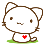 サポート猫のシロちゃん♡