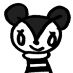 monochrome bear&bunny