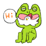 カエルの口からにわとり