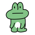 描きやすいカエル