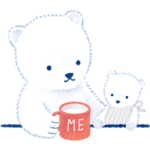 しろくまのいる生活スタンプ-絵本編-