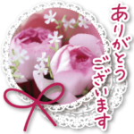 大切な毎日に、丁寧言葉＆花のスタンプ