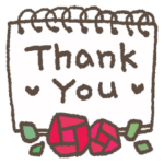 適度にかわいい＊感謝と挨拶に花を添えて