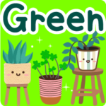 大人のための癒しグリーン挨拶スタンプ