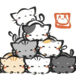 墨筆ねこ 集めました