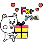 ラクガキ調☆ミニくまカップル