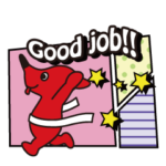 チーバくんの英語でスタンプ