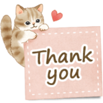 英語☆猫たちのスタンプ 2