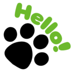 シンプル英語のかわいい足跡スタンプ