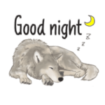 オオカミの日常スタンプ英語版