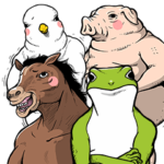 ぽっちゃりアニマルズ（蛙・馬・豚・鳥）