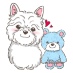 ふわかわワンコスタンプ～ウエスティ編～