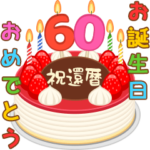 誕生日ケーキに年齢を添えて 