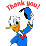 ドナルドダック（アニメーションスタンプ）