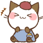 ベレー帽ちょこさん。～表情で伝える猫～