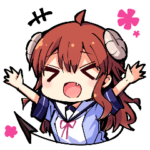 まちカドまぞく　ゆるいまぞくのスタンプ