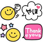 毎日スマイル♡カラフル吹き出し
